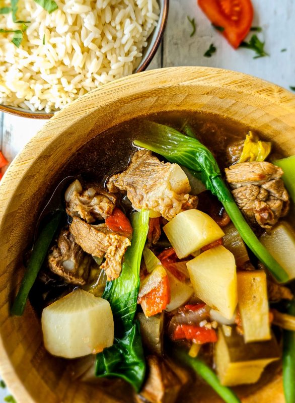 Filipino Sinigang Served