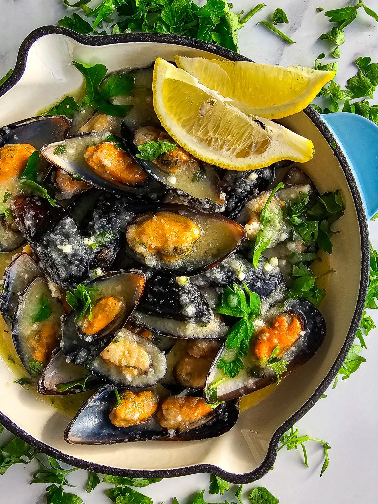 Traditional Croatian Buzara Mussels