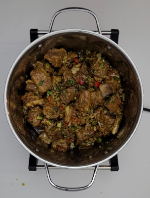Jamaican Goat Curry Stew Preparation - Step 4