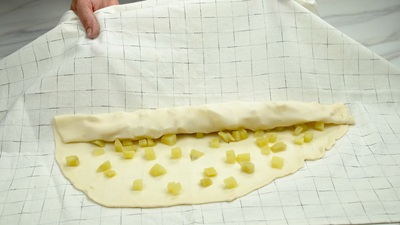 Bosnian Potato Pie (Krumpirusa) Preparation - Step 4b