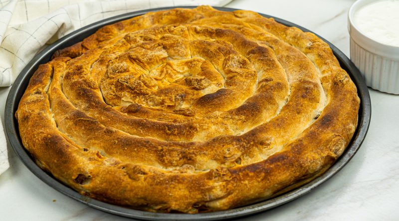 Bosnian Potato Pie Served