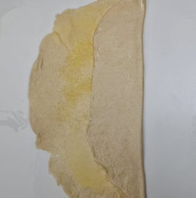 Moroccan Msemen Preparation Step 3c – Folding the sides